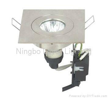IP20 Stainless steel and aluminum CE FCC ROHS ceiling glass lamp
