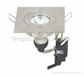 IP20 Stainless steel and aluminum CE FCC ROHS ceiling glass lamp