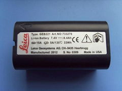 Leica total station battery GEB221