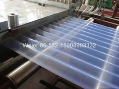 PVC/PC wave tile production line