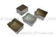 Alulminum tray with polishing treatment with regular shape