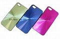 Colorful aluminum stamped case for Iphone 5, oxidation and brushing treatment 2