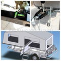 Off road camp trailer with gradienter