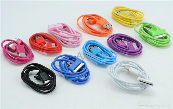 Colorful USB Cable for iPad iphone ipod 2