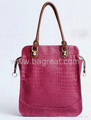 croco handbag cowhide leather popular 