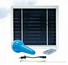 New design and affordable mini solar lighting system with remote controller 