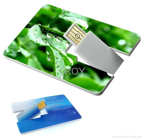 Credit Card USB Drive with Both Sides 3-D/True Color Imprint 4