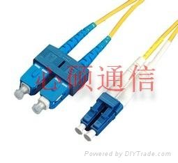 LC-SC单模双芯光纤跳线