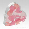 acrylic heart shape photo frame 1