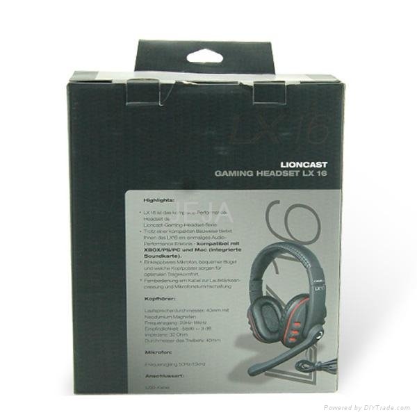Lioncast Gaming Headset LX 16 for XBOX360/PC/PS 5