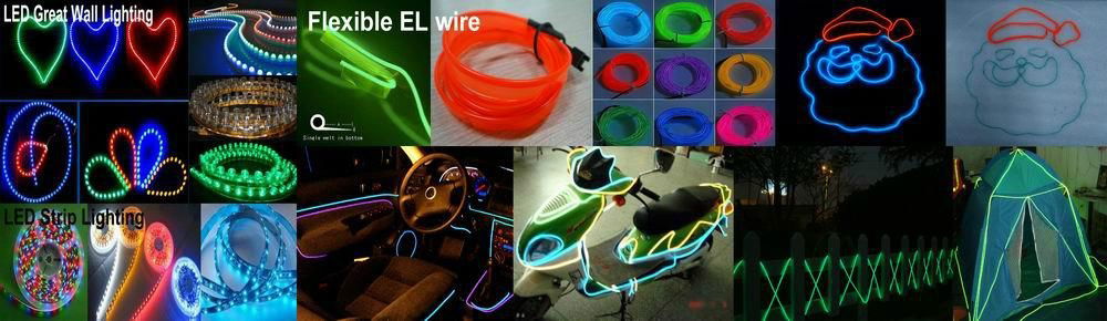 Flexible luminous EL Wire