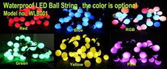 Waterproof LED Ball String , the color is optional                   