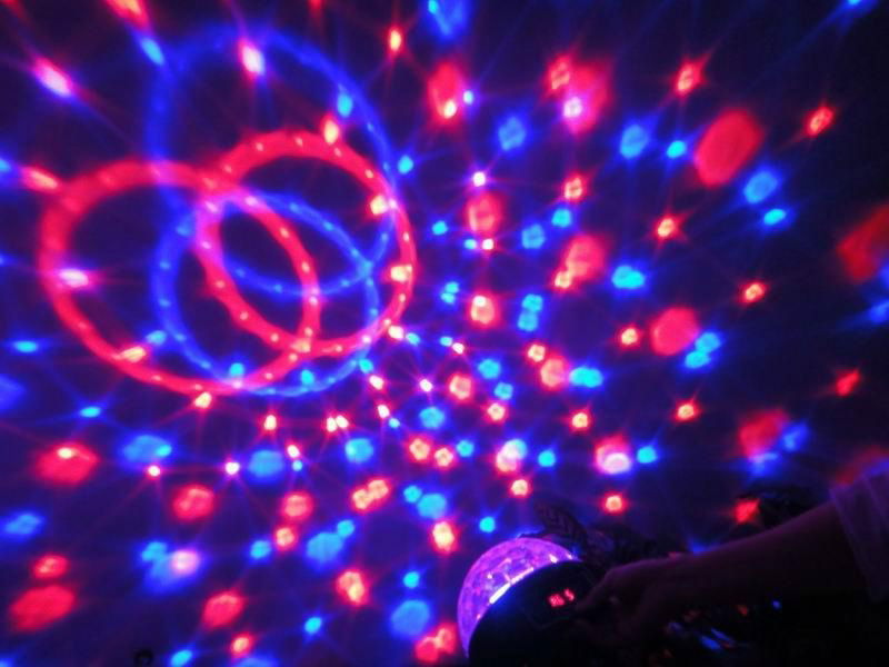 led crystal magic ball stage effect light disco light DJ light 9W 3