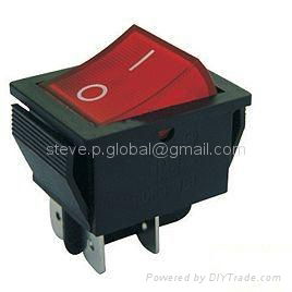 Illuminated High-Current Rocker Switch