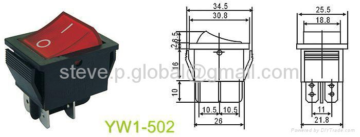 Illuminated High-Current Rocker Switch 2