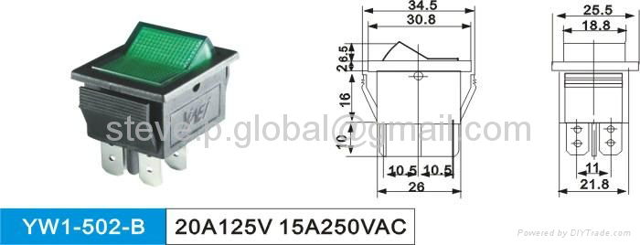 Illuminated High-Current Rocker Switch 4