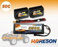 HORESON 50C Line RC Car lipo packs 1