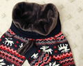 The snowflakes deer cashmere abdominal hip warm pants 5