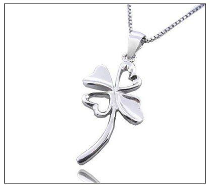 Silver Four Clover Pendant Charm (Customized Design Accept)