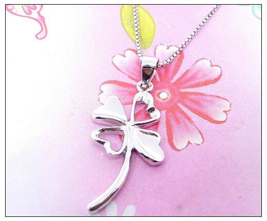 Silver Four Clover Pendant Charm (Customized Design Accept) 4