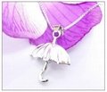 925 Sterling Silver Umbrella Pendant Charm ( Customized Order Accept) 3