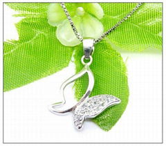 925 Silver Butterfly Pendant Charm CZ setting ( Custom Design Accept)