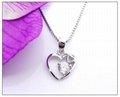 Silver Heart Pendant CZ Heart Pendant( Customized Design Accept) 3
