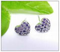 Silver CZ stones Earring ( Customized Design Accept) 1