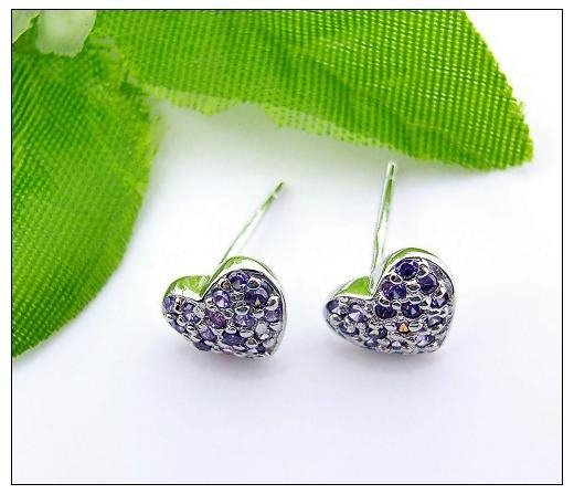 Silver CZ stones Earring ( Customized Design Accept) 2