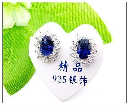 925 Sterling Silver Cz Stones Earring ( Customized Design Accept)
