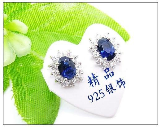 925 Sterling Silver Cz Stones Earring ( Customized Design Accept) 2