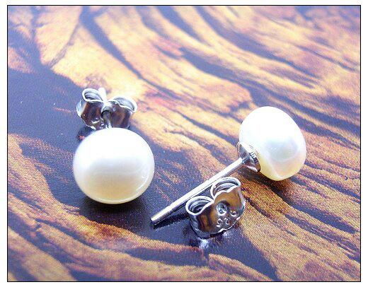 Silver Pearl Earring Stud 2