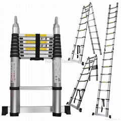 Telescopic Ladder with Hinges/ Time by Time Folding Ladder