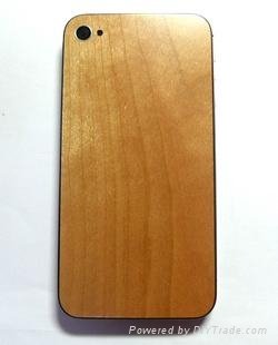 factory sell for iphone 4s real wood back cover