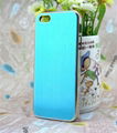 for iPhone 5 TPU multi color metal drawbench case 3