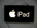 Custermized For Apple Fluorescent Deluxe Acrylic and Epoxy Resin LED Sign  1