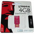 Kingston DataTraveler Mini Slim - USB flash drive - 4 GB  5