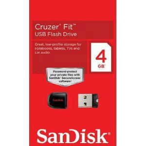 SanDisk 4GB Cruzer Fit USB Flash Drive 4