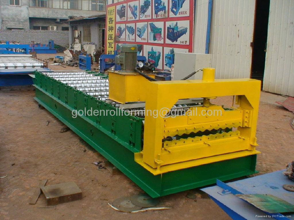 corrugated roof panel roll forming machine