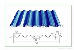 Trapezoidal metal sheet roll forming machine