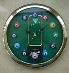 11" billiard ball wall clock