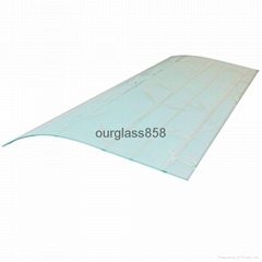 Transparent Tempered Glass with 12mm Thickness for Door