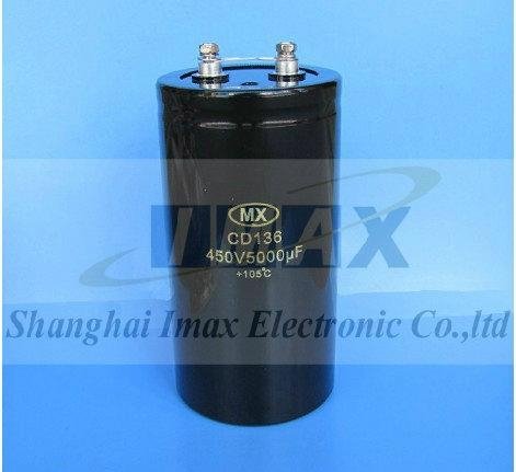 CD136 105C Large Screw aluminum electrolytic capacitor 