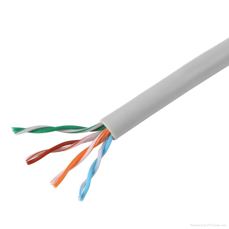 Cat.5E Unshielded Twisted UTP 24 AWG Cable PVC Grey -305m/Box  