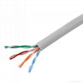 Cat.5E Unshielded Twisted UTP 24 AWG Cable PVC Grey -305m/Box   1