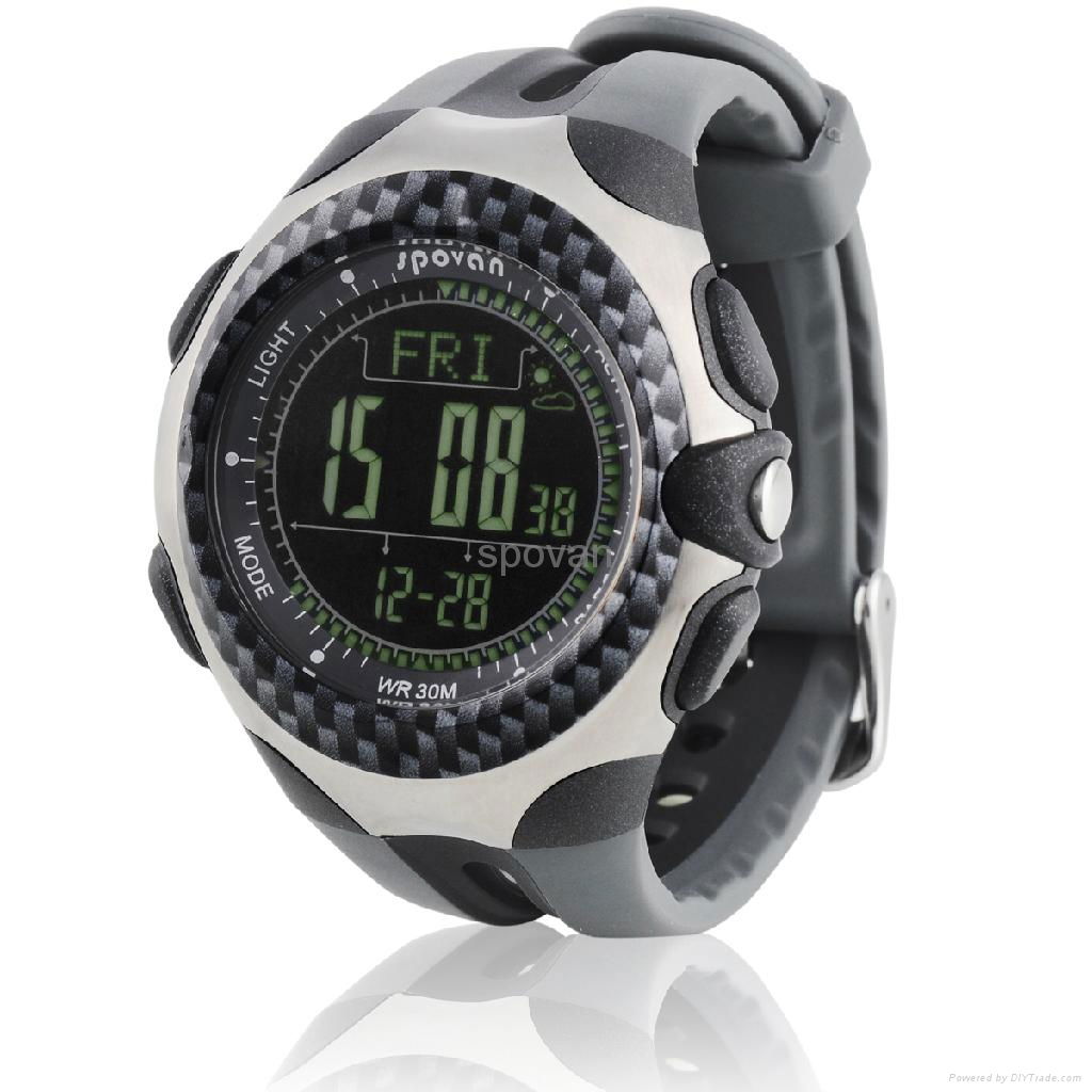 sport watch barometer altimeter therometer weather forcaste america sensor 