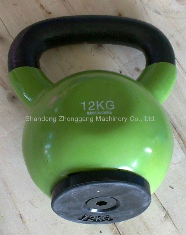 12kg vinyl coated kettlebell with rubber pad anti-slip 