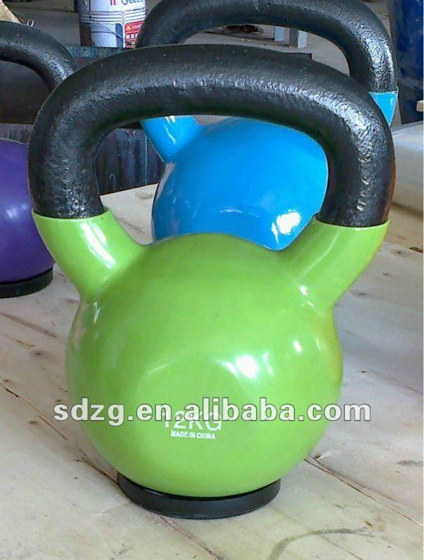 12kg vinyl coated kettlebell with rubber pad anti-slip  2