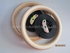 Wooden gym ring