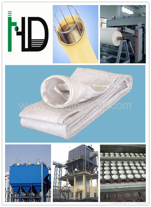 Water And Oil Repellent nonwoven fabric filter bag  5